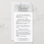 ラッシュアフターケアホワイトグリッタースノースター サンキューカード (正面)