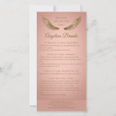 ラッシュアフターケア情報ゴールデングリッターウイングピンク サンキューカード (正面)