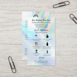 ラッシュアフターケア指示カード 名刺