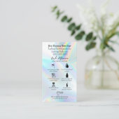 ラッシュアフターケア指示カード 名刺 (スタンド正面)