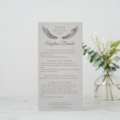 ラッシュアフターケア指示シルバーグリッター翼 サンキューカード (スタンド正面)