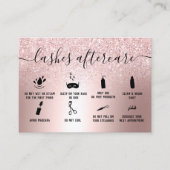 ラッシュアフターモダンケアバラ金ゴールドグリッター金属 名刺 (正面)