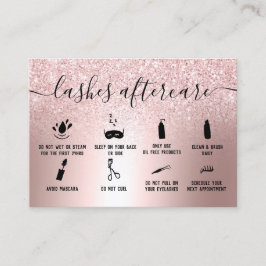 ラッシュアフターモダンケアバラ金ゴールドグリッター金属 名刺