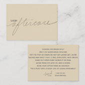 ラッシュアフター気にカード アドバイスカード (正面/裏面)