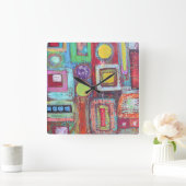 ラッシュアワーウォール時計 スクエア壁時計 (ホーム)