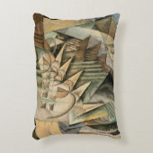 ラッシュアワー、ニューヨークbyマックス・ウェーバー、ヴィンテージ・キュービズム アクセントクッション (正面(垂直))