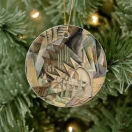 ラッシュアワー、ニューヨークbyマックス・ウェーバー、ヴィンテージ・キュービズム セラミックオーナメント