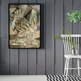 ラッシュアワー、ニューヨークbyマックス・ウェーバー、ヴィンテージ・キュービズム ポスター