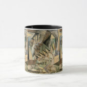 ラッシュアワー、ニューヨークbyマックス・ウェーバー、ヴィンテージ・キュービズム マグカップ (中央)