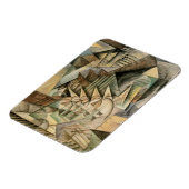 ラッシュアワー、ニューヨークbyマックス・ウェーバー、ヴィンテージ・キュービズム マグネット (左側)