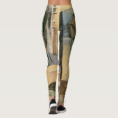 ラッシュアワー、ニューヨークbyマックス・ウェーバー、ヴィンテージ・キュービズム レギンス (裏面)