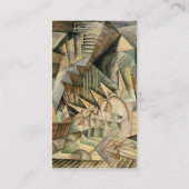 ラッシュアワー、ニューヨークbyマックス・ウェーバー、ヴィンテージ・キュービズム 名刺 (裏面)