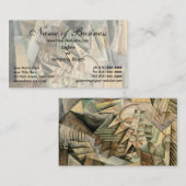 ラッシュアワー、ニューヨークbyマックス・ウェーバー、ヴィンテージ・キュービズム 名刺 (正面/裏面)