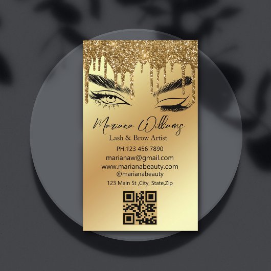 ラッシュアンドブロウアーティストqrコード黄金の滴 名刺