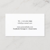 ラッシュアンドブロウズメイクアップアーティスト美しいサロン 名刺 (裏面)