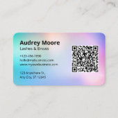 ラッシュアンドブローズテック美しいサロン 名刺 (正面)