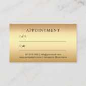 ラッシュアンドブローメイクアップアーティスト美しいサロンアポイントメント 予約カード (裏面)