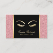 ラッシュアンドブローメイクアップアーティスト美しいサロンアポイントメント 予約カード (正面)