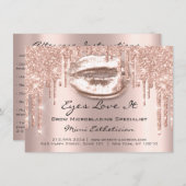 ラッシュエクステンションアフターケア命令スパークキス 招待状 (正面/裏面)