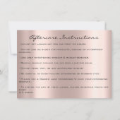 ラッシュエクステンションアフターケア命令スパークキス 招待状 (裏面)