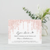 ラッシュエクステンションアフターケア命令スパークグリッター 招待状 (スタンド正面)