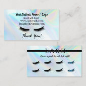 ラッシュエクステンションフィラーロイヤリティパンチカード 名刺 (正面/裏面)