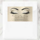 ラッシュエクステンションメイクアップ美しいシャンパイニュグリッター 長方形シール (バッグ)