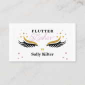 ラッシュエクステンションラッシュボーティシャン美しいメイクアップ 名刺 (正面)