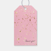 ラッシュエクステンションラッシュ金ゴールドグリッターアフターケアキット ギフトタグ (裏面)