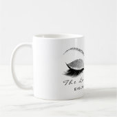 ラッシュエクステンション美しいスタジオシルバーグレーグリッター コーヒーマグカップ (左)