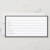 ラッシュギフト証明書ホワイト金ゴールドウィングブラック サンキューカード (裏面)