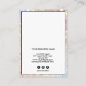 ラッシュクライアントレコード追加ロゴホログラフのビジネスカー 名刺 (裏面)