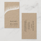 ラッシュクラフト素朴メイクアップアーティストまつ毛 名刺 (正面/裏面)