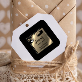 ラッシュクリーナメイクアップ美しいショップブ感謝していロホワイト スクエアシール