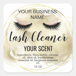 ラッシュクリーナー金ゴールド赤面ピンククラシックスクエアクア スクエアシール