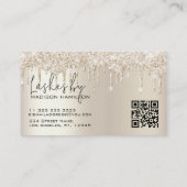 ラッシュグラムシャンパンドリッピンググリッター 名刺 (裏面)