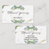 ラッシュグリーンリーフローラナチュラルダンデリオン 名刺 (正面/裏面)