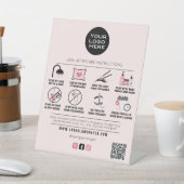 ラッシュサロンまつ毛エクステンションアフターケア装置 台座サイン (インサイチュ)