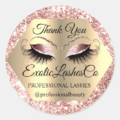 ラッシュサンキューメイクアップアーティスト金ゴールド目バラ ラウンドシール (正面)