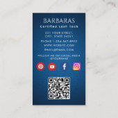 ラッシュスタイリモダンストタイポグラフィスクリプト豪華な写真 名刺 (裏面)