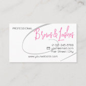 ラッシュスタジオクラモダンシープロフェッショナルピンク 名刺 (裏面)