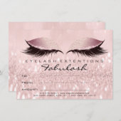 ラッシュスタジオピンクメイク証明書ギフトグリッター (正面/裏面)