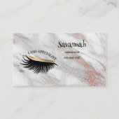 ラッシュスペシャリストアイラッシュモノグラム大理石 名刺 (正面)