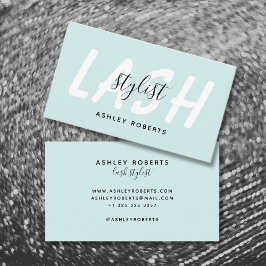 ラッシュスモダンタイリストの水色 名刺