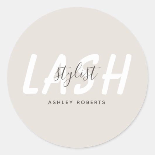 ラッシュスモダンタイリストの淡い日焼け ラウンドシール (正面)