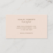 ラッシュスモダンタイリスト照明赤面 名刺 (裏面)