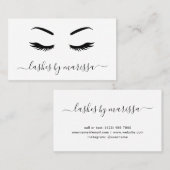 ラッシュズシンプルミニマリスト白黒エレガント 名刺 (正面/裏面)