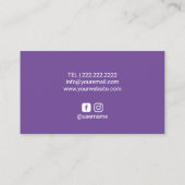 ラッシュズ化粧アーティエレガントストパープルウィンクアイ 名刺 (裏面)