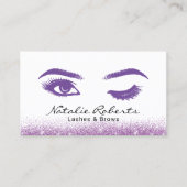 ラッシュズ化粧アーティエレガントストパープルウィンクアイ 名刺 (正面)