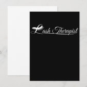 ラッシュセラピストまつ毛ラッシュテックL サンキューカード (正面/裏面)